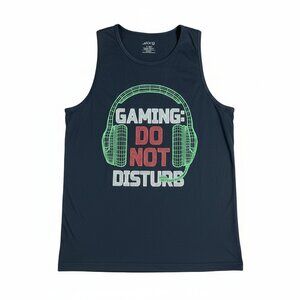 BCG Boys Gaming Do Not Disturb Black Tank Top Large NEW